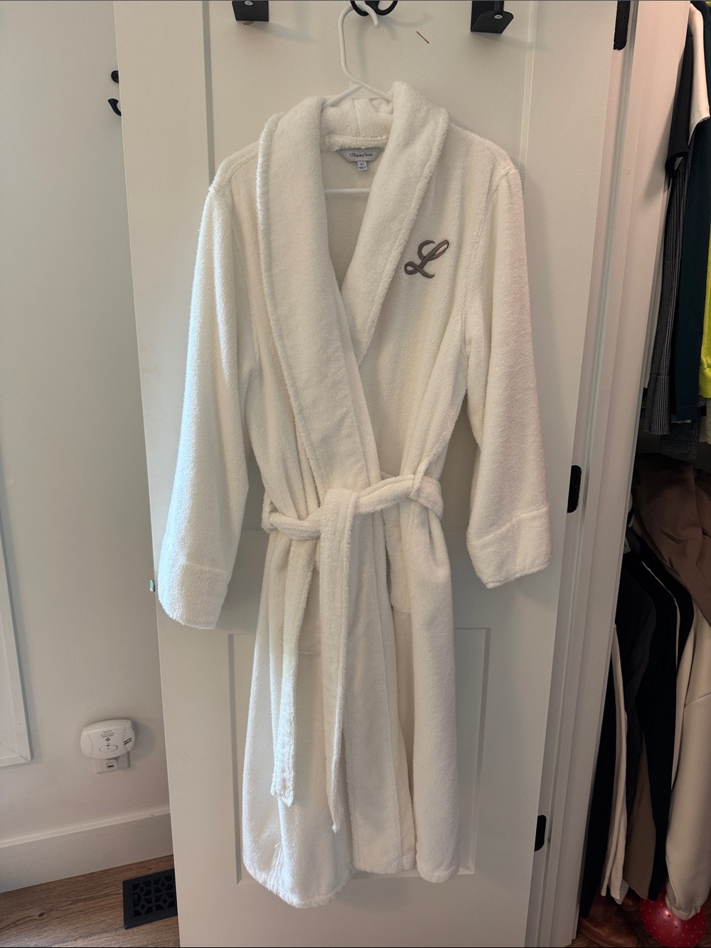 The Company Store Soft White Terry Robe - XL
